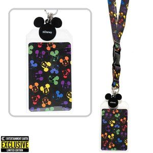 NEW Loungefly Mickey Mouse Rainbow Lanyard